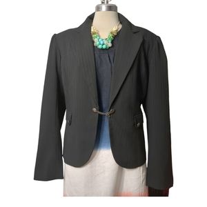 MASSINO  Fancy stretch XL blazer jacket black Size XL